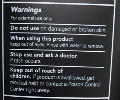 Warnings Section (Warnings Section)